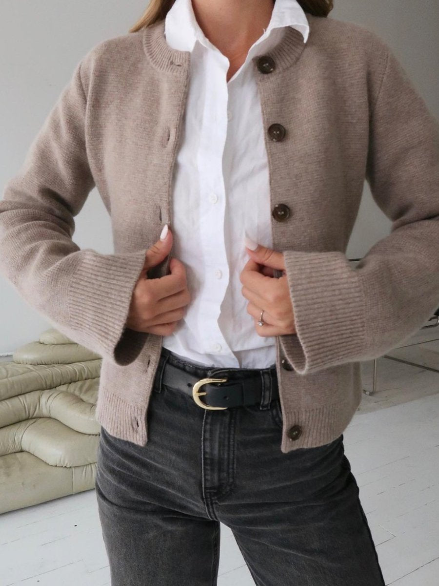 Slim Fit Button Cardigan Sweater