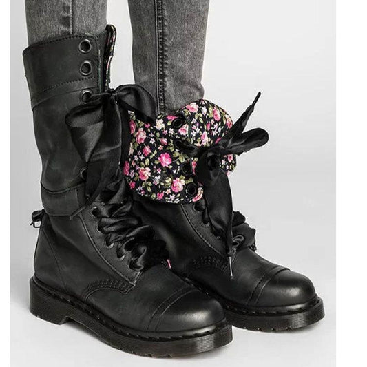 Women's Vintage Flower Mid-Cut Rider Boots