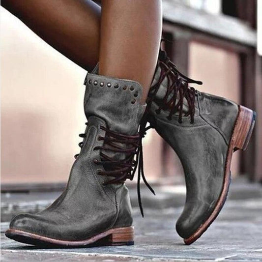 Women'S Vintage Lace-Up Martin Boots