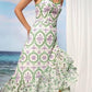 Irene Lilac Green Fruition Long Dress