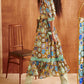 Multi Floral Print Midi Dress
