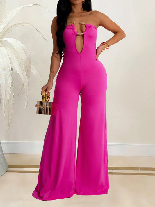 SS24 Fashion Pure Color Jumpsuit