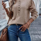 Casual Plain Round Neck Sweater