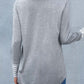 Light Grey Marl Cowl Neck Striped Sweatshirt