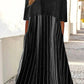 Short Sleeve Scoop Neck Striped Graphic Midi Dress