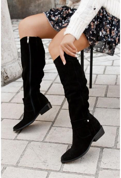 Women'S Side Zip Low Heel Fashion Boots