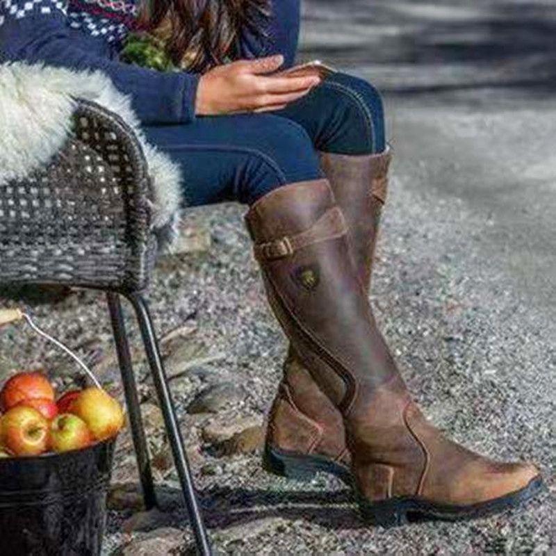 Women's Waterproof High Riding Leather Boots(Buy 2 Free Shipping✔️)