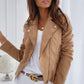 Emilia Karou's Energetic Summer Leather Jacket