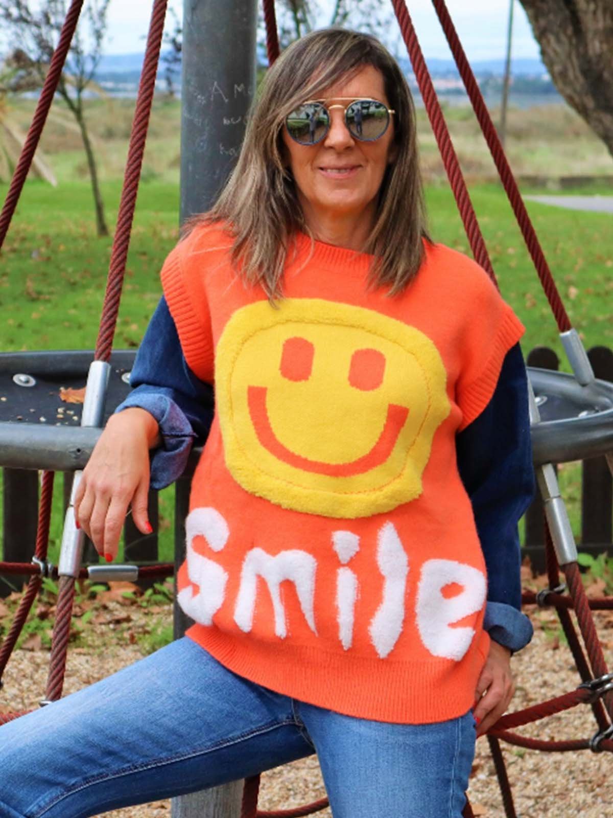 Smiley 3D Printed Sweatshirt