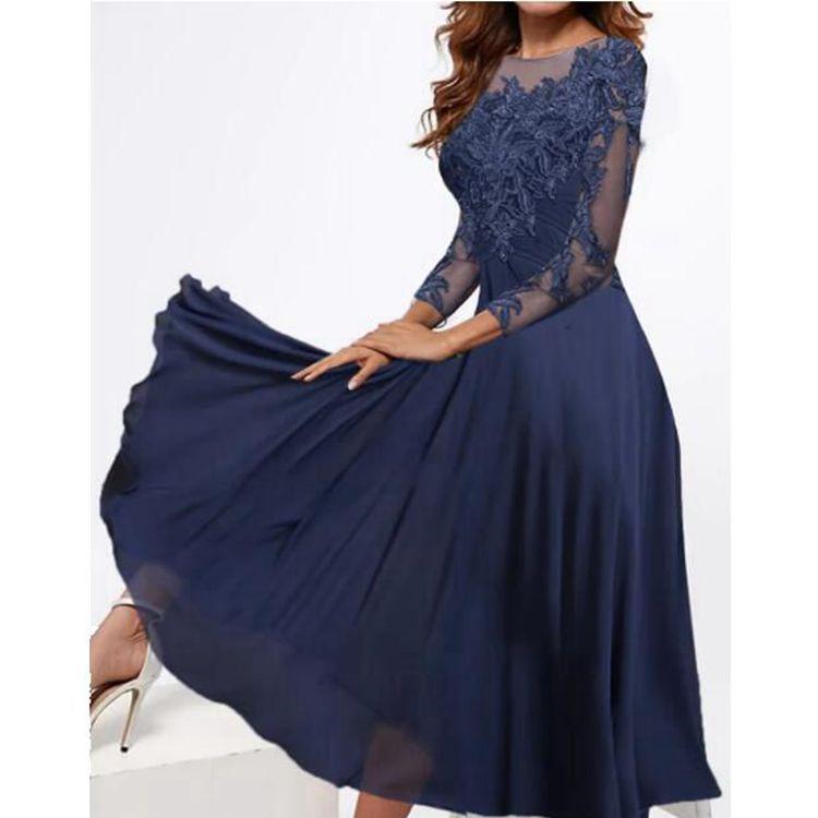 Charming Lace Mother of the Bride Groom Formal Dress