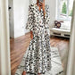 Boho Leopard Print Dress
