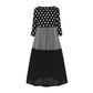 Casual Polka Dots Cotton-Blend Long Sleeve Casual Dress