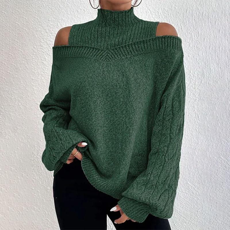 Autumn and winter drop shoulder women's thick sweater